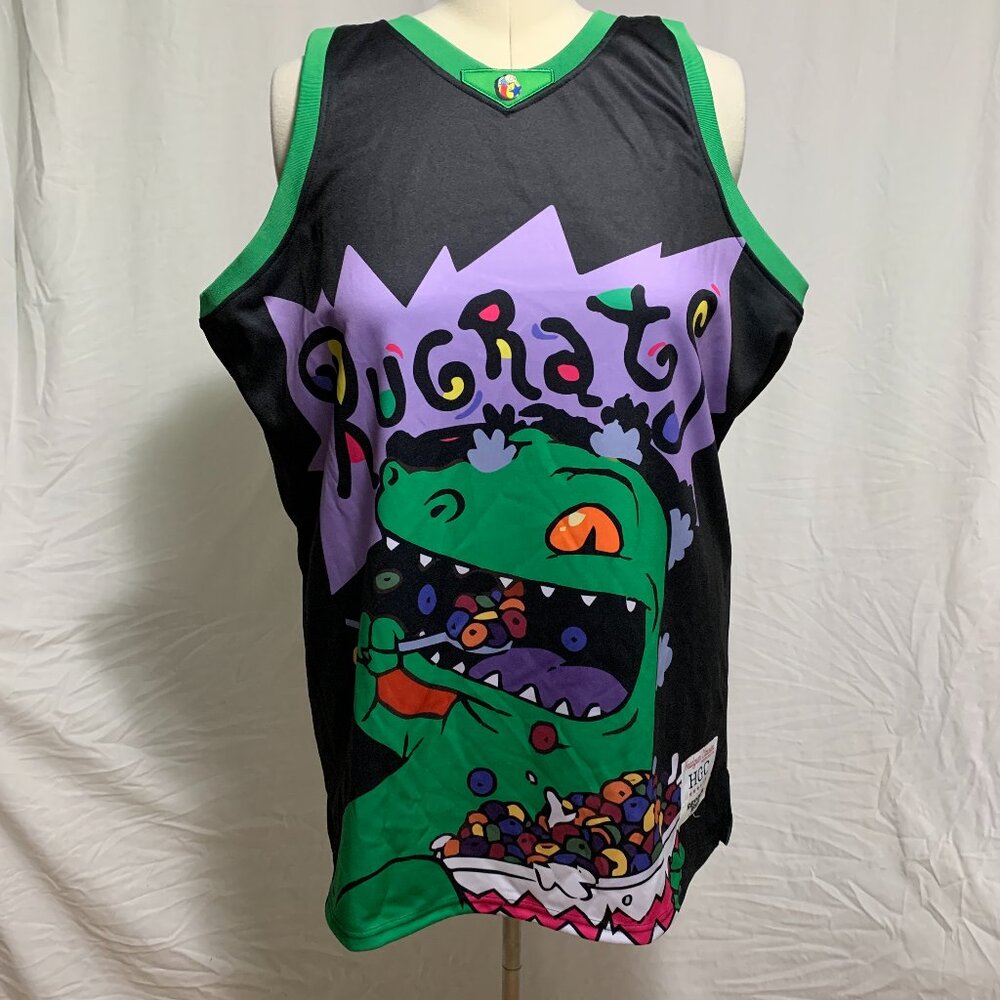 Headgear Classics Basketball Jersey Nickelodeon Rugrats Reptar Cereal Mens M